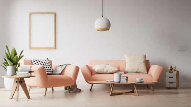 Modern Living Room With Empty Poster Wall 46483 4691 Photo دکوراتیو چیست